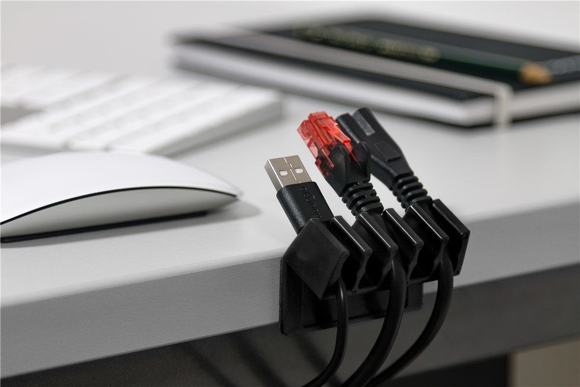 EAN 4040849704338 - Goobay 70433 organizador de cables Escritorio Soporte para cables Negro 2 pieza(s) imagen 11