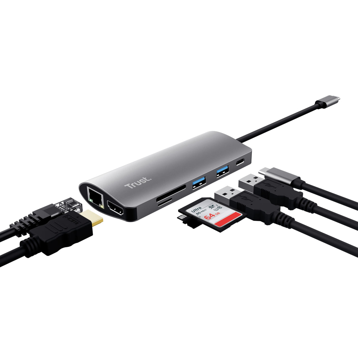 EAN 8713439237757 - Trust Dalyx tarjeta y adaptador de interfaz Interno HDMI, RJ-45, USB 3.2 Gen 1 (3.1 Gen 1) imagen 2