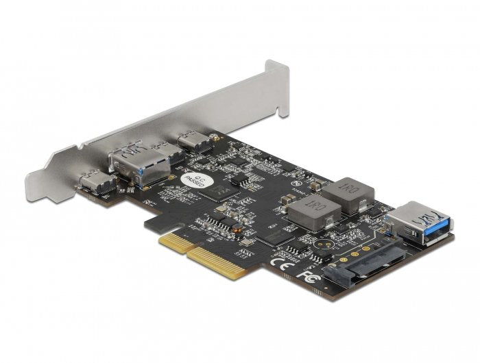 Delock 90060 Tarjeta Y Adaptador De Interfaz Interno Usb 3.2 Gen 2 (3.1 Gen 2), Controlador Usb Pcie, Usb 3.2 Gen 2 (3.1 Gen 2), Perfil Bajo, Pci 3.0, Sata De 15 Pines, 10 Gbit/S