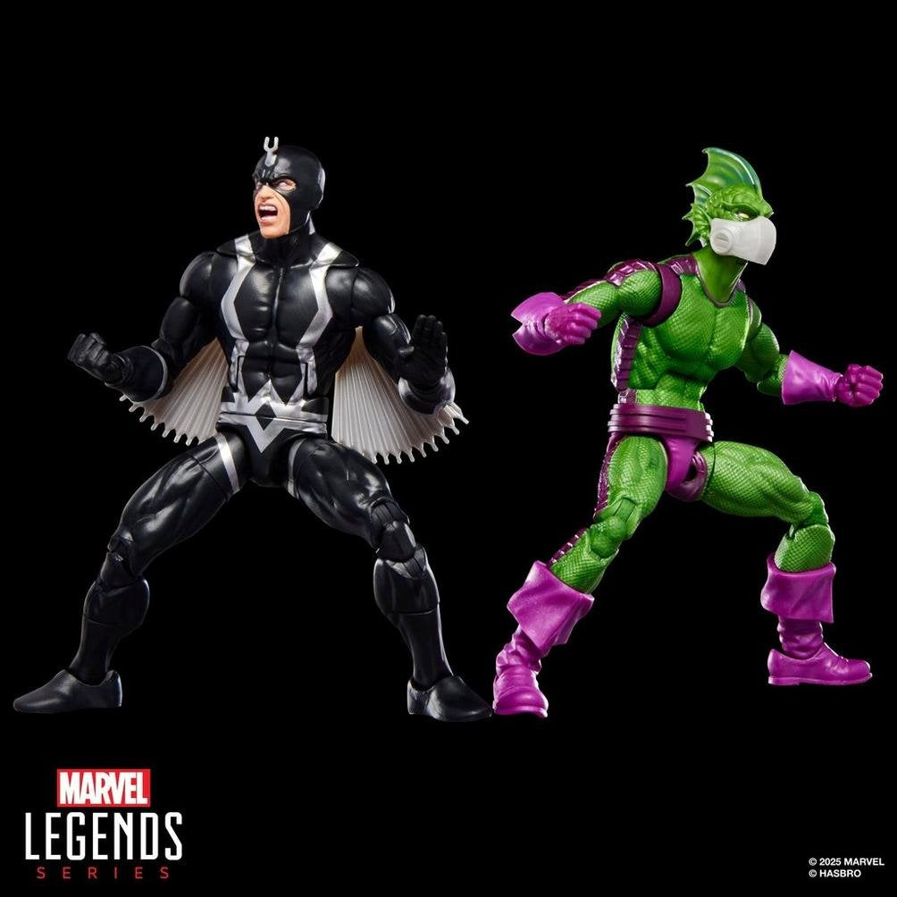 Figuras Blister 2 Black Bolt & Triton Inhumanos Marvel Legends Series 15cm