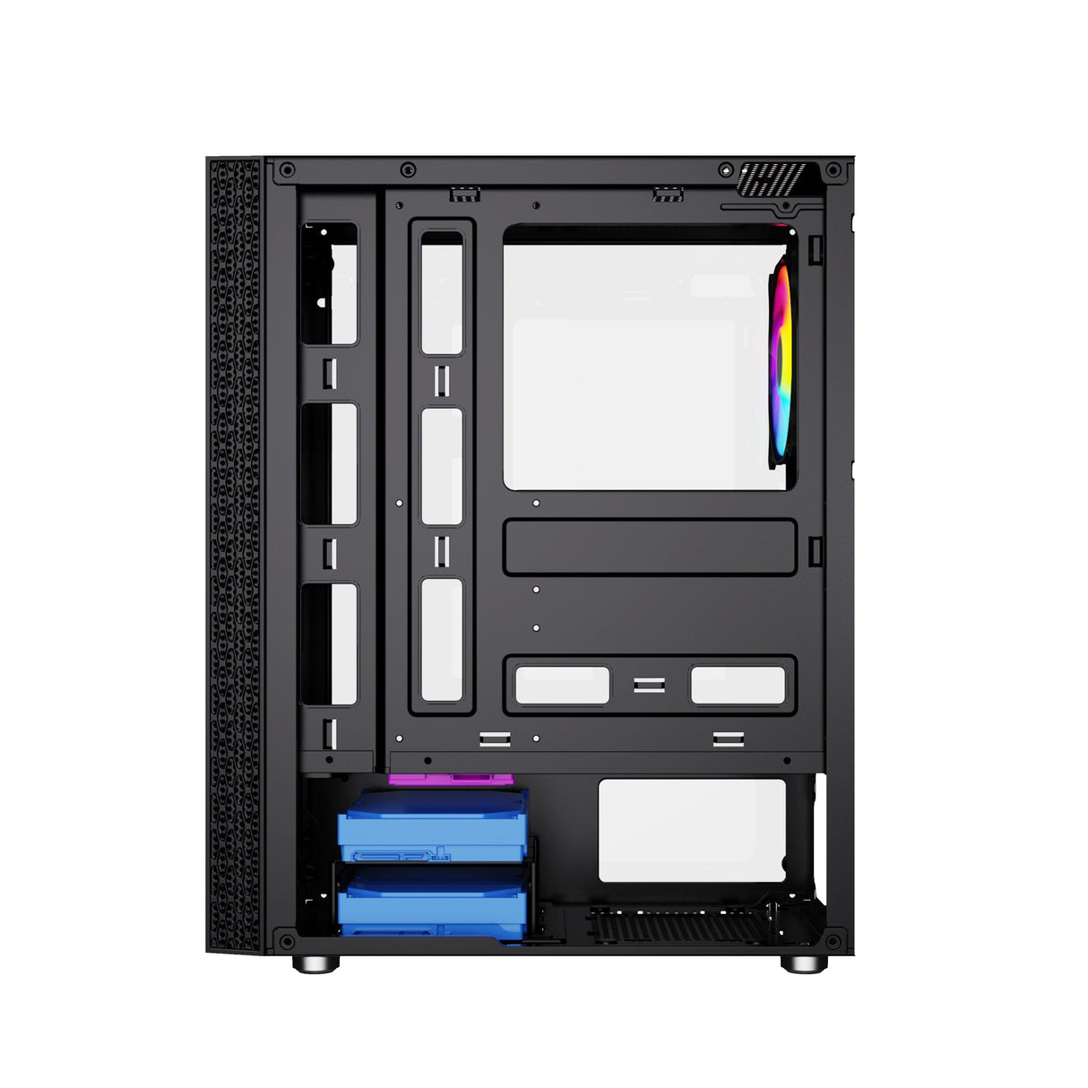 Caja Pc Gembird Fornax 2500 Atx - Argb Backlight Black