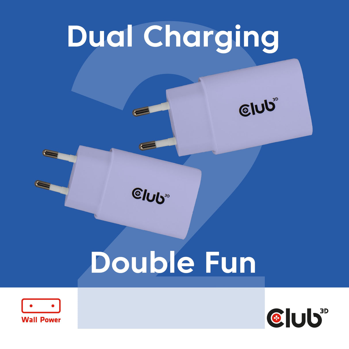 EAN 8719214473440 - CLUB3D CAC-3025 cargador de dispositivo móvil Smartphone, Universal Púrpura Corriente alterna Carga rápid imagen 3
