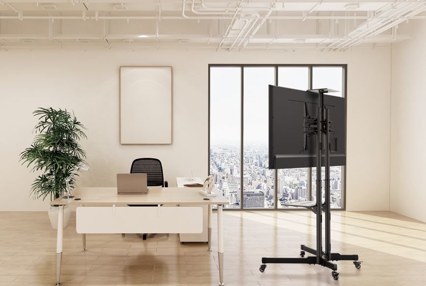 EAN 4015867199299 - Equip 650603 soporte para monitor 177,8 cm (70") Piso Negro imagen 4