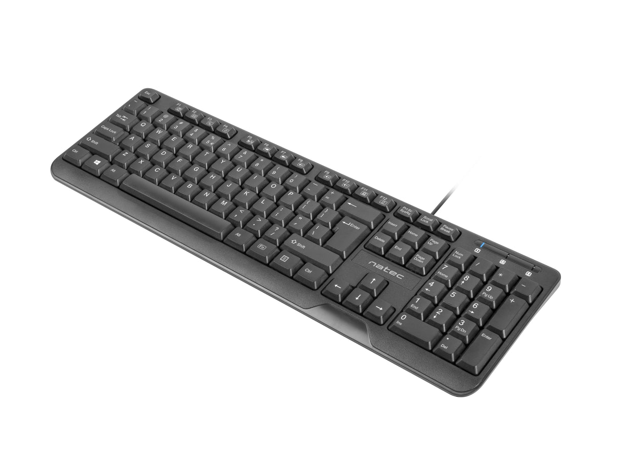 Teclado Español Natec Trout Slim Negro