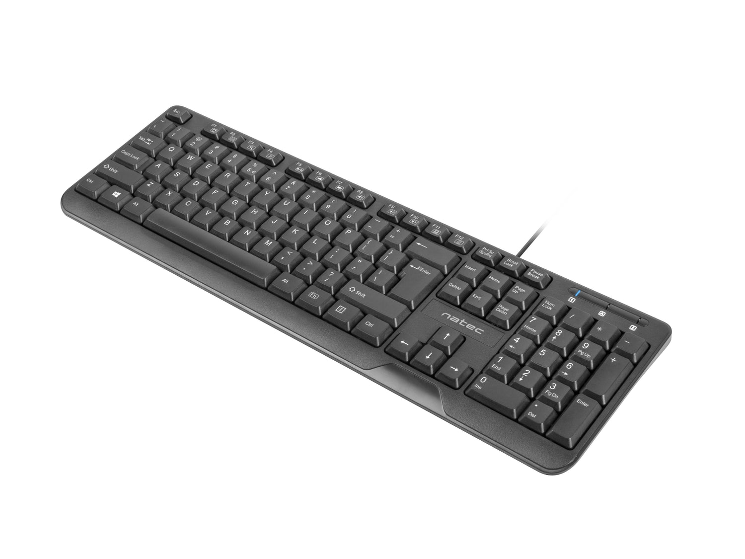 Teclado Español Natec Trout Slim Negro