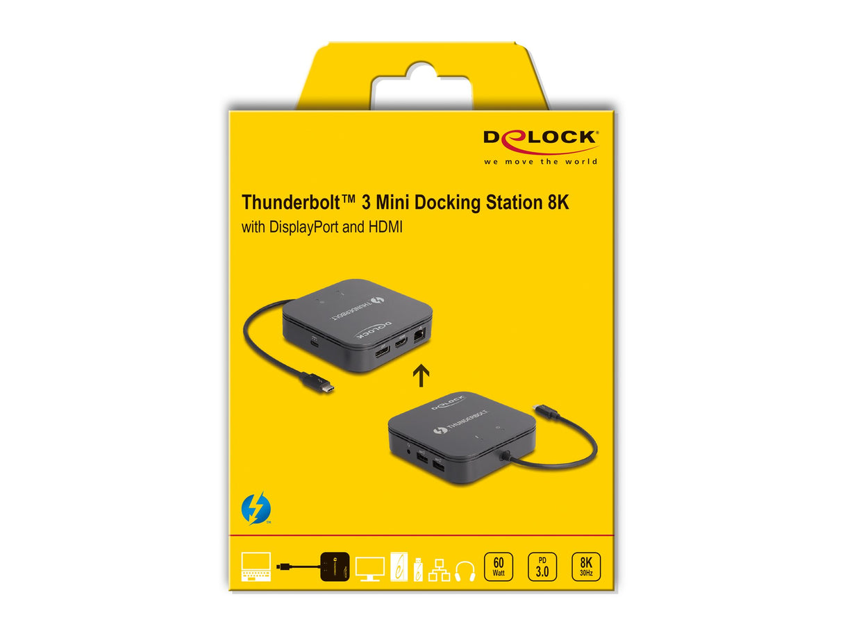 EAN 4043619877898 - DeLOCK 87789 base para portátil y replicador de puertos Alámbrico Negro imagen 5