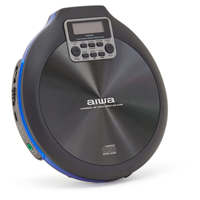 Reproductor De Cd Cdr Mp3 Aiwa Walk Pcd-810bl Azul