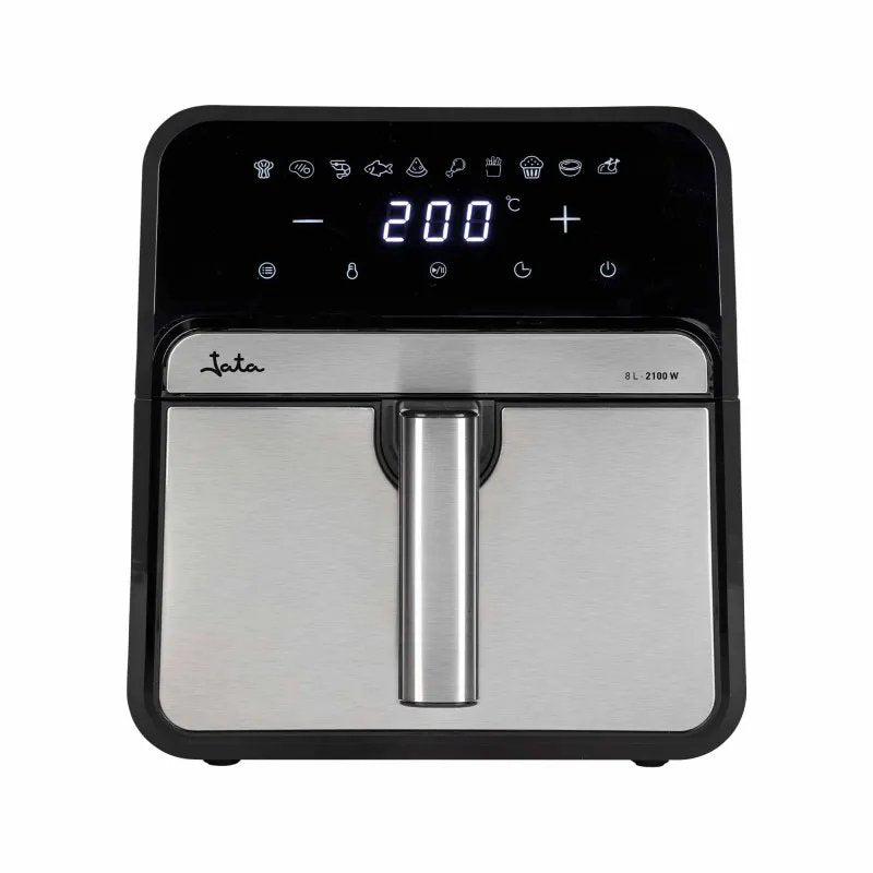 Jata Air Fryer 8l 10 Programs 200ºc Max 2100w Black-Silver Jefr1242