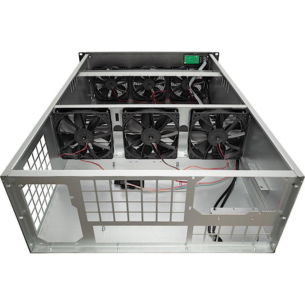 EAN 4260455647779 - Inter-Tech IPC 4W40 Mining-Rack Estante Negro imagen 3