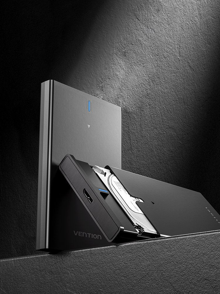 Caja Externa Para Disco Duro De 2.5' Vention Kpab0 Usb 3.0 Micro Usb Sin Tornillos