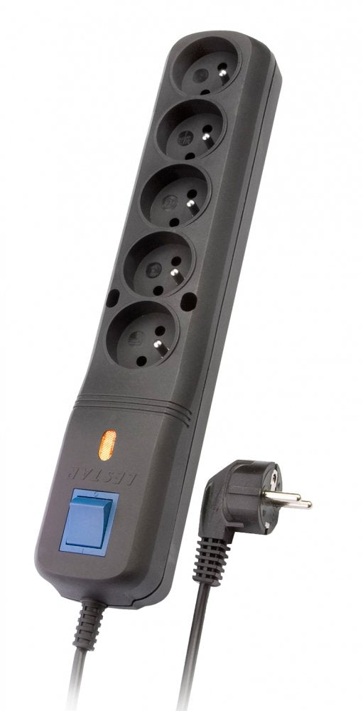 EAN 5901966000736 - LESTAR 1966000736 limitador de tensión Negro 5 salidas AC 3 m imagen 1