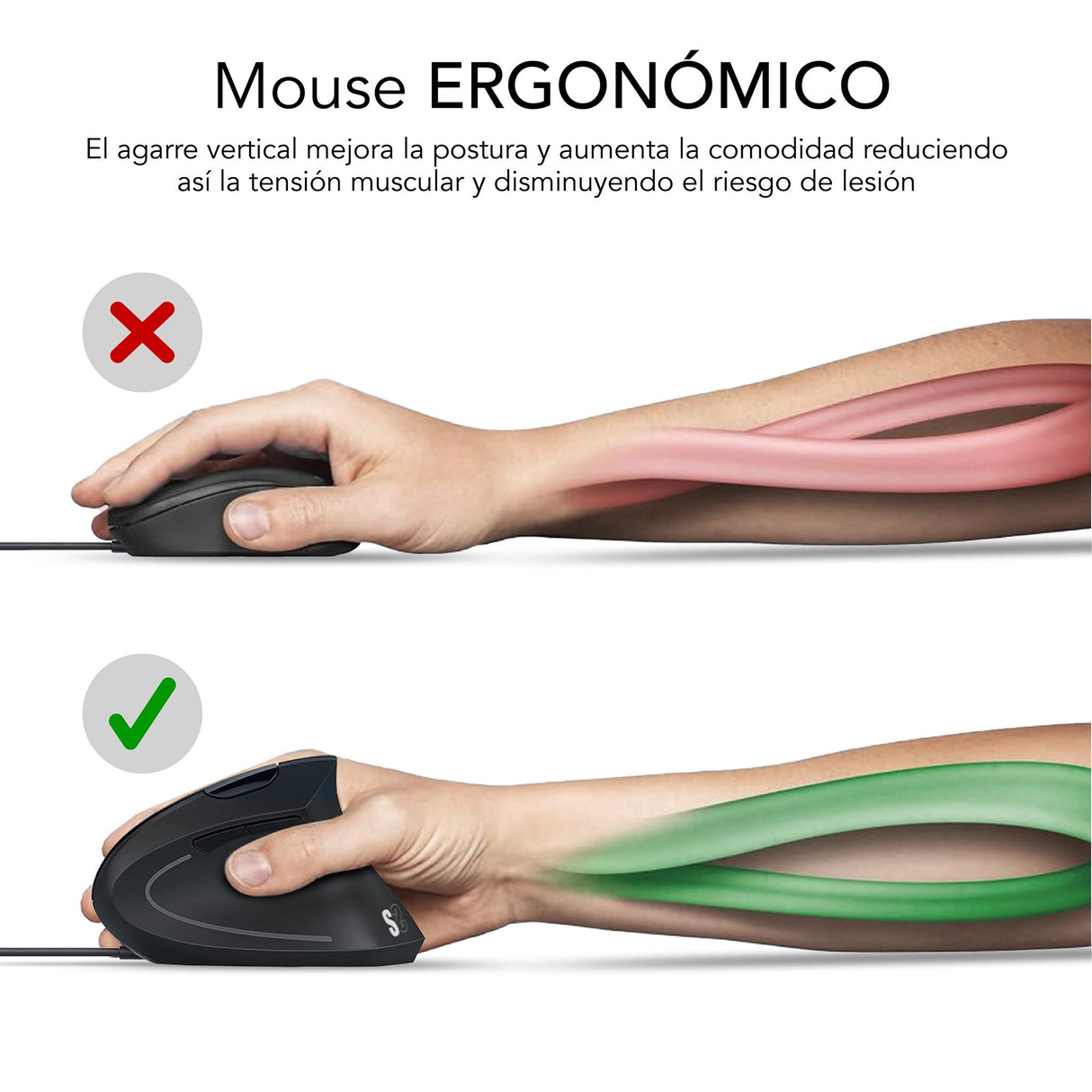 EAN 8436586743031 - SUBBLIM SUBMO-EDGVU01 ratón Universal mano derecha USB tipo A Óptico 1600 DPI imagen 6