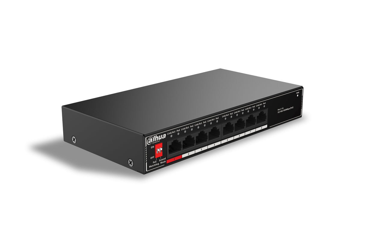 EAN 6923172572103 - Dahua Technology PoE SG1008P No administrado Gigabit Ethernet (10/100/1000) Energía sobre Ethernet (PoE) imagen 1