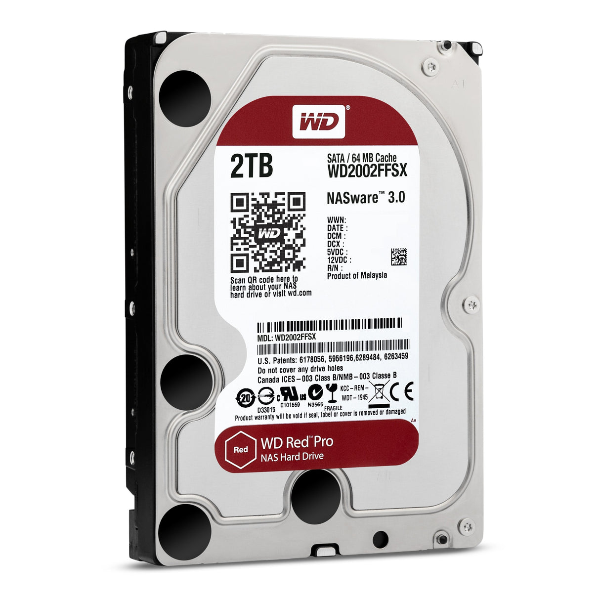 Disco Western Digital Nas Red Pro Wd2002ffsx 2tb 3.5" Sata 3 7200rpm 64mb