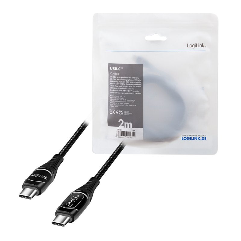 EAN 4052792071801 - LogiLink CU0185 cable USB USB 2.0 2 m USB C Negro imagen 7