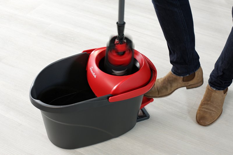 EAN 4023103212213 - Vileda Ultramat Turbo XL fregona Seca y húmeda Microfibra Negro, Rojo imagen 11