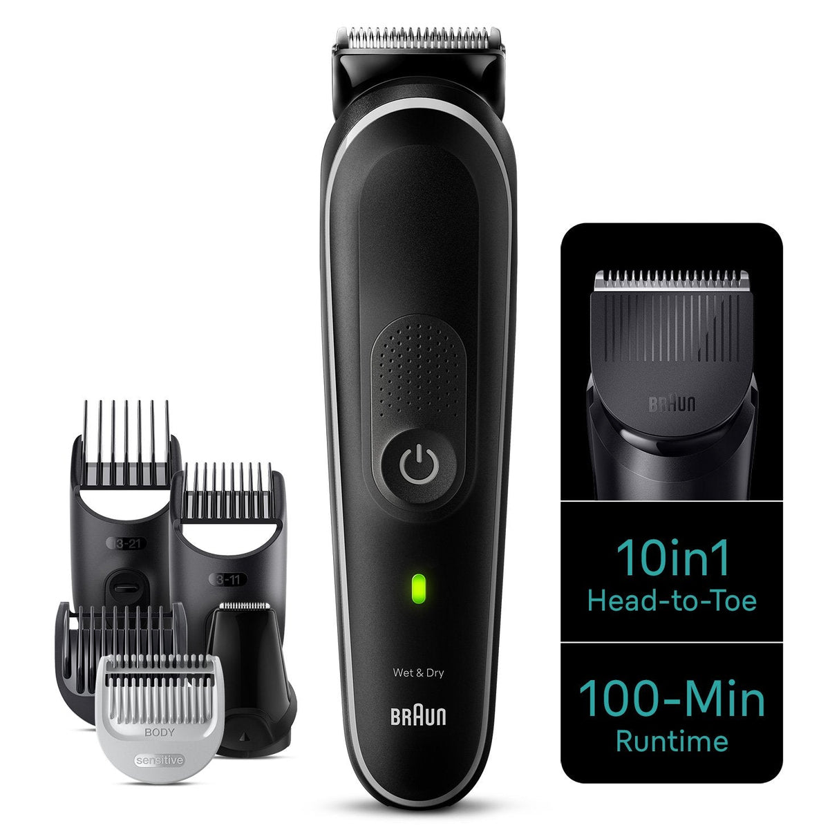 Braun All In One Serie 5 Mgk5440, 10 En 1 Para Barba, Cabello, Bodygrooming Y Más