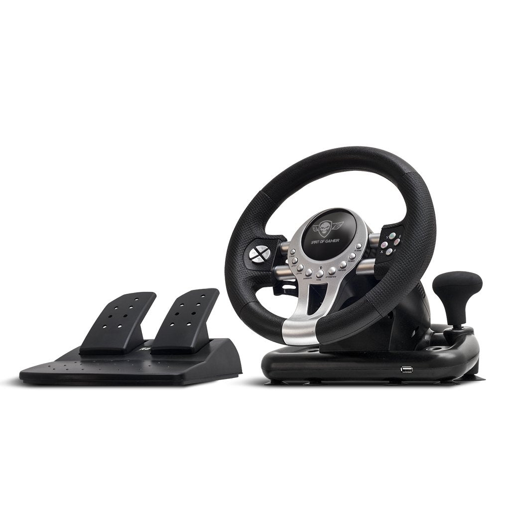 EAN 3700104431966 - Spirit of Gamer Race Wheel Pro 2 Negro, Plata USB Volante + Pedales Digital PC, PlayStation 4, Playstatio imagen 2