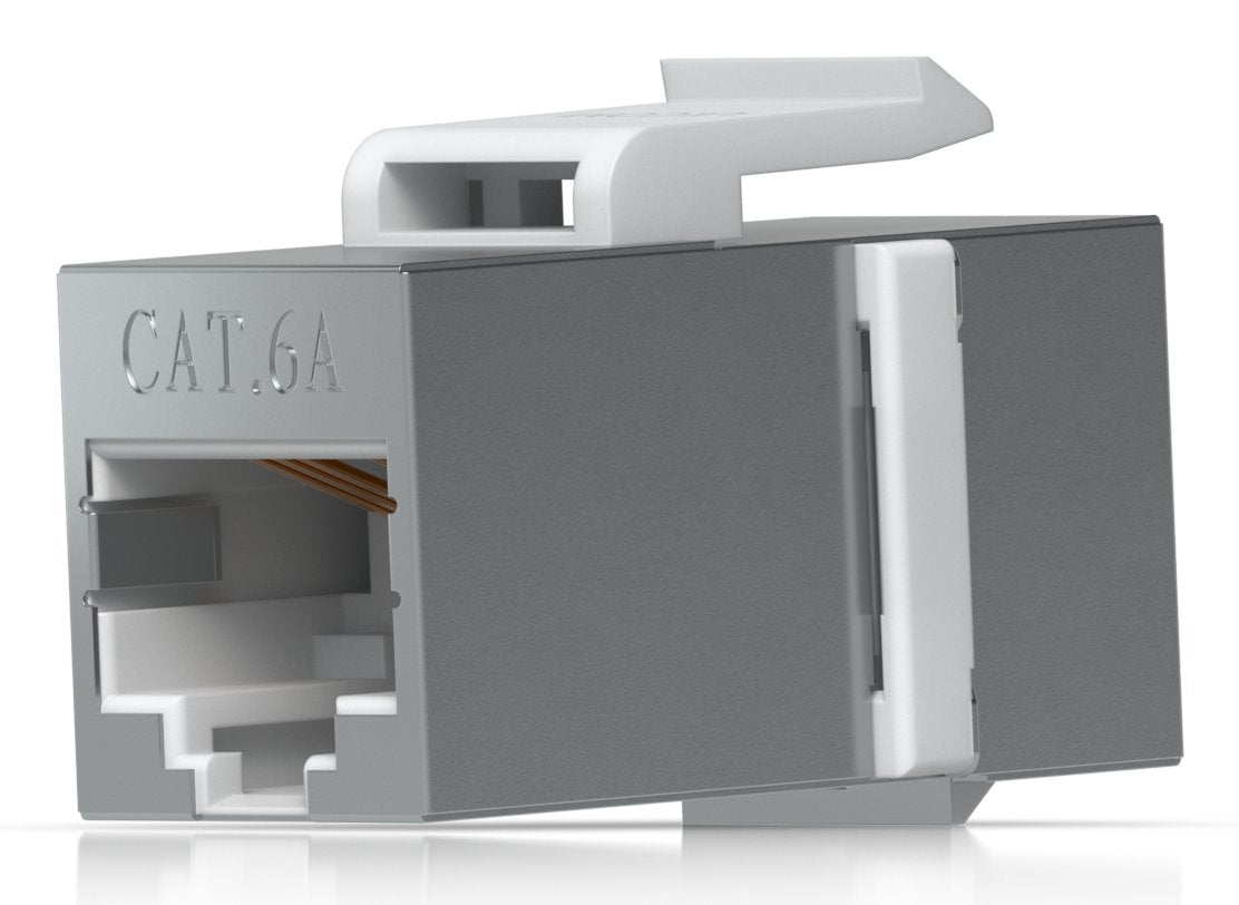 Ubiquiti Uacc-Keystone-Coupler-C6a Pack De 12 Conectores Rj45 Cat6a Para Conectar Cables Ethernet FÁ Cilmente. Permite InstalaciÓ N A PresiÓ N En Un Panel De Conexiones VacÍ O. Compatible Con Uacc-Rack-Panel-Patch-Bl