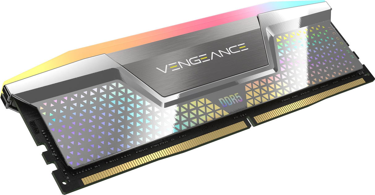 Memoria Corsair 48 Gb Ddr5-8400 2x 24 Gb Plateada, Cmhc48gx5m2x8400c40, Vengeance Rgb, Intel Xmp Cmhc48gx5m2x8400c40