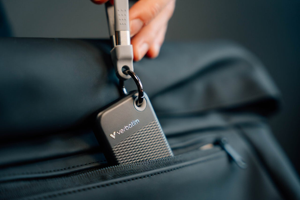 Disco Ssd Externo Verbatim Pocket - 256go (Negro/Gris)