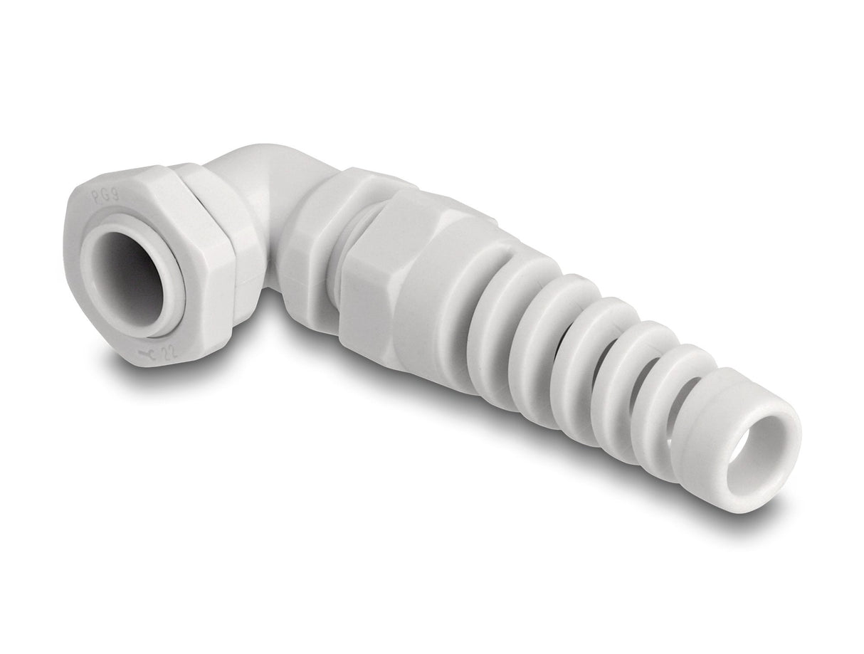 Delock 60582 Prensaestopas Con Alivio De Tensión Ángulo De 90 ° Pg9 Gris