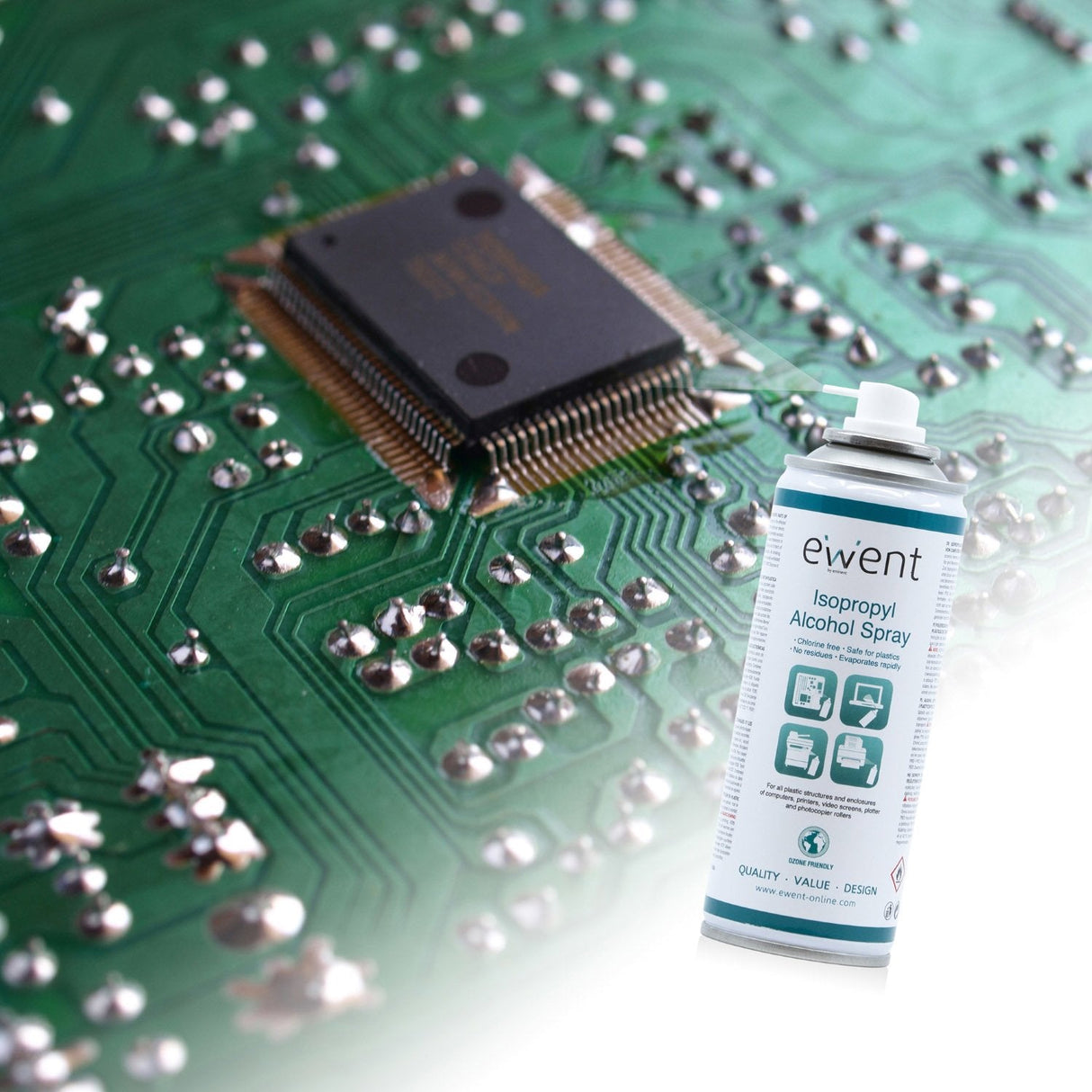 EAN 8054392614064 - Ewent EW5613 kit de limpieza para computadora Impresora Espray para limpieza de equipos 200 ml imagen 3