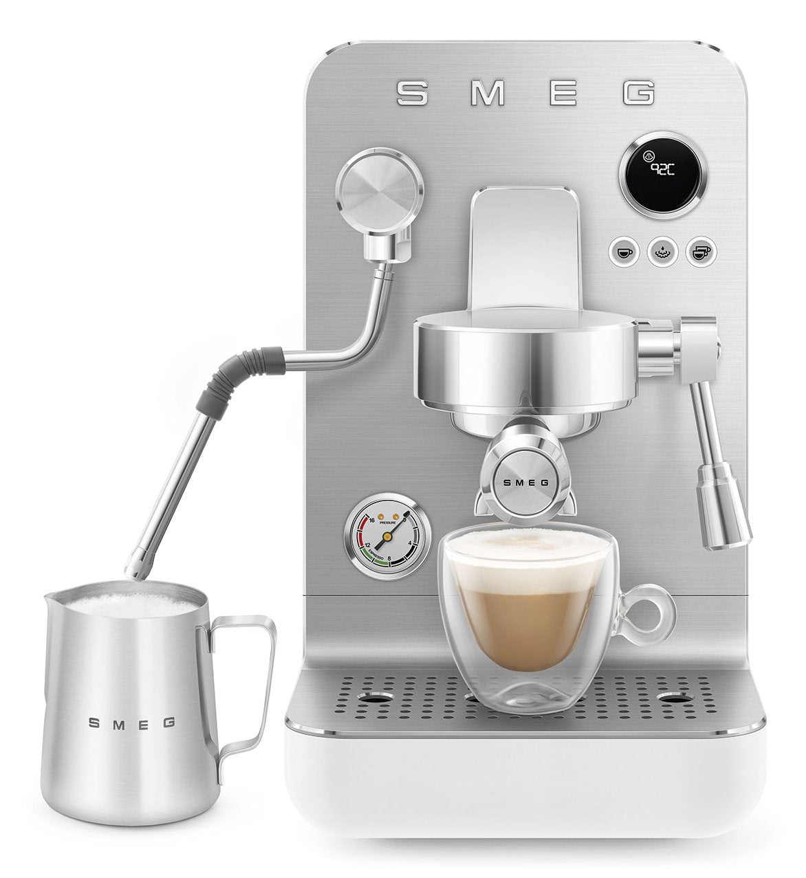 Smeg Espresso Coffee Machine Collection White Emc02whmeu