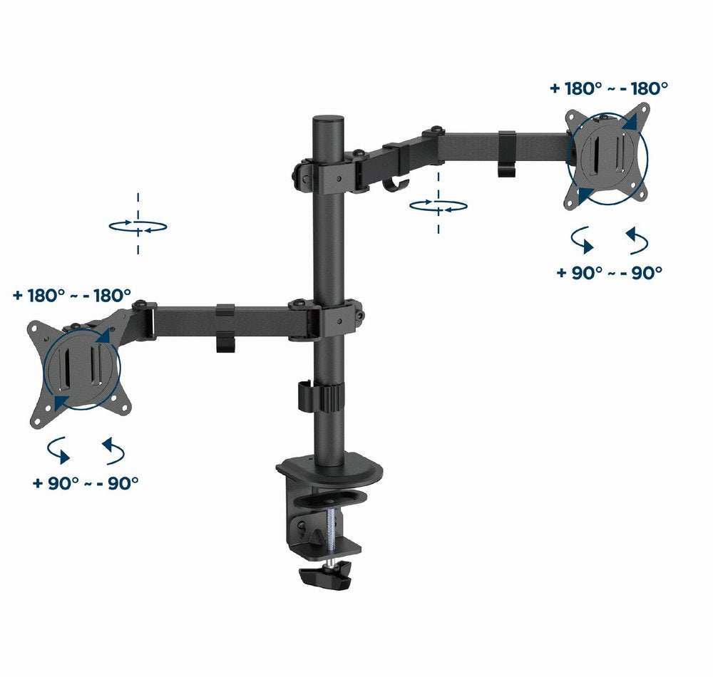 EAN 8716309128155 - Gembird MA-D2-03 soporte para monitor 81,3 cm (32") Escritorio Negro imagen 3