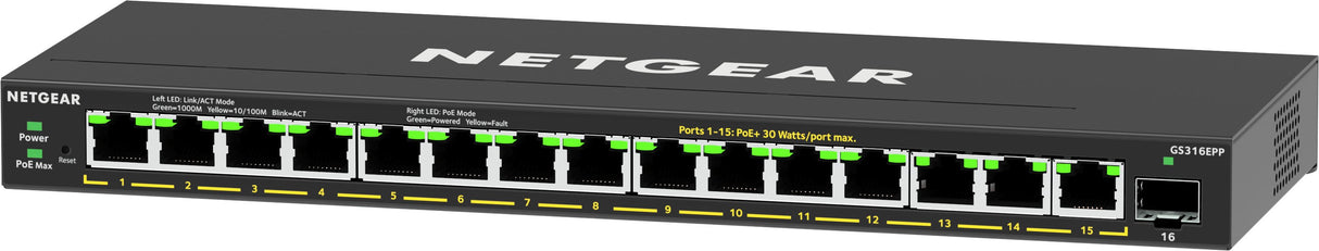 Netgear Switch Gs316epp (Gs316epp-100pes)