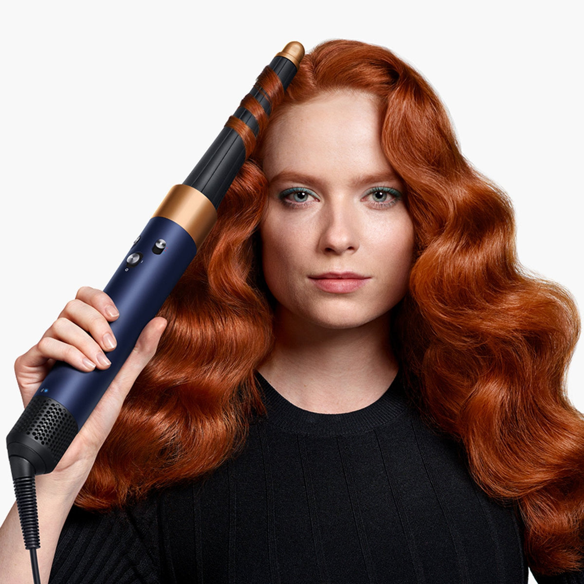 Dyson Airwrap I.D. Curly + Coily Multi-Style Complete Long Styler And Dryer Hs08 Prussian Blue/Copper Eu 107451-01
