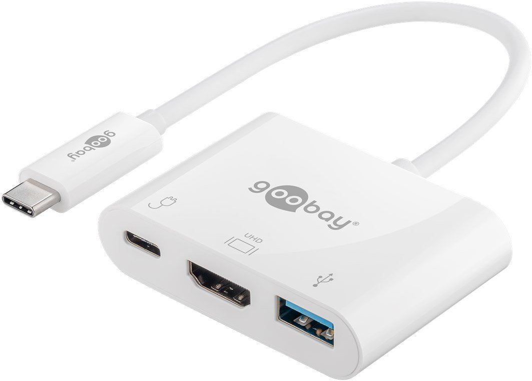 Goobay 62104 Adaptador Usb-C -> Hdmi + Pd Blanco