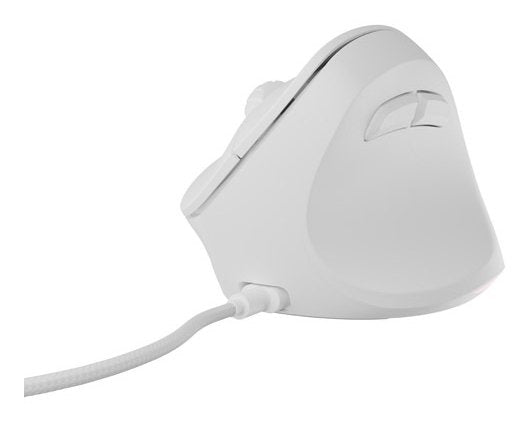 Raton Natec Crake 2 Pro Vertical 12.800 Dpi Optico Blanco