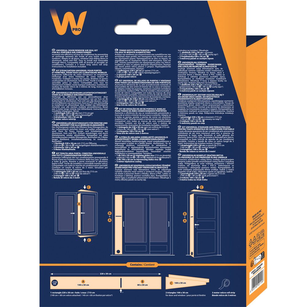 EAN 8053190501156 - Whirlpool ASK023 accesorio para aire acondicionado Impermeabilización de ventanas imagen 3