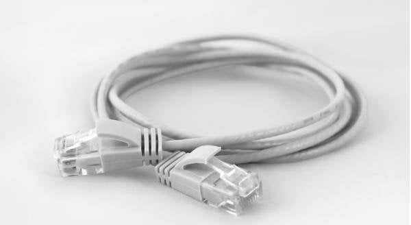 Wantecwire Utp, Cable Extra Fino Cat6a, D = 2,8 Mm, Blanco, Longitud 2,00 M