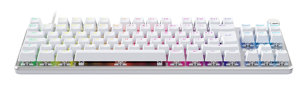 Teclado Español Newskill Gaming Ns-Kb-Serikev2-Tkl-Ivo Usb Qwerty Blanco