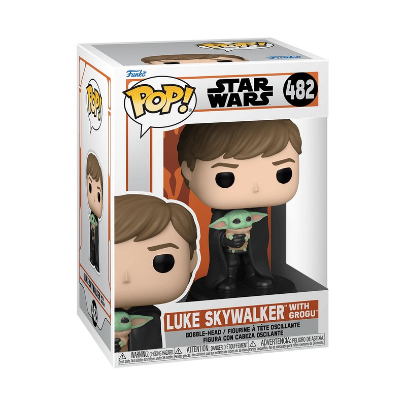 Figura Pop Star Wars Mandalorian Luke With Child