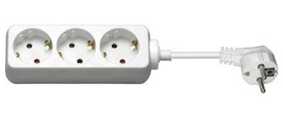 Regleta De Alimentación Goobay De 3 Vías 51075