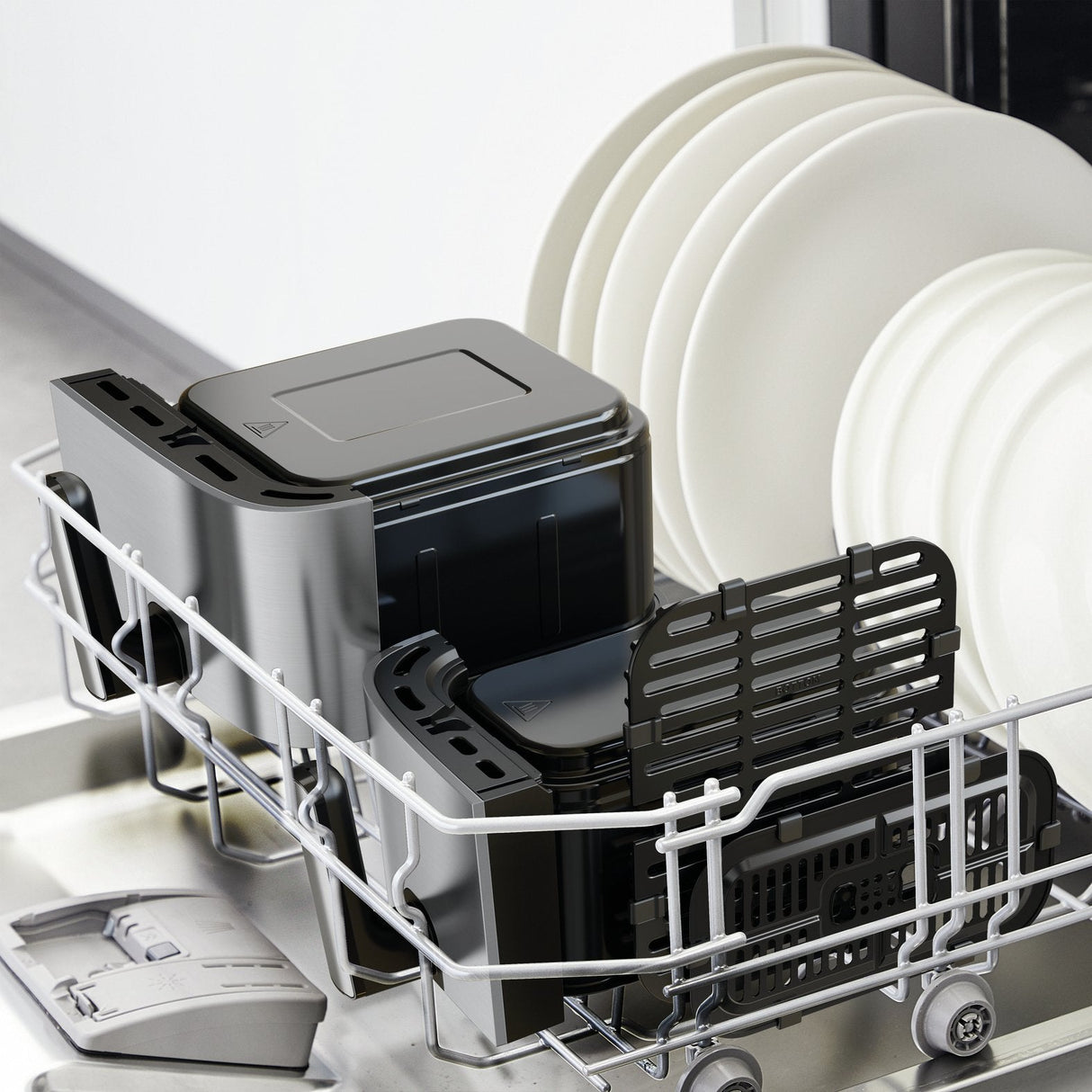 Freidora Tefal Ey905d De Aire Caliente Acero Fino/Negro