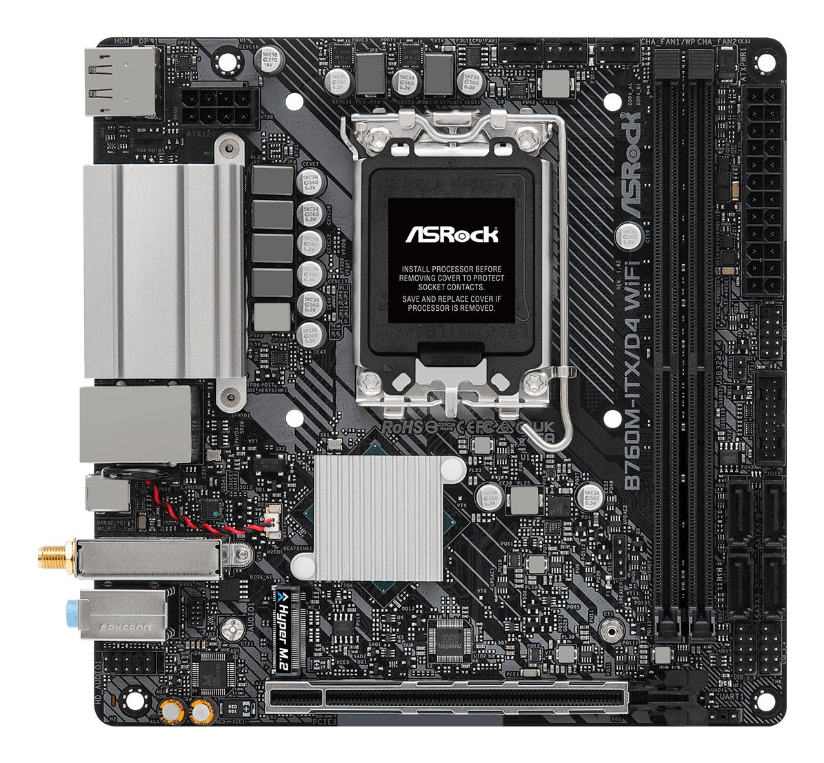EAN 4710483942242 - Asrock B760M-ITX/D4 WiFi Intel B760 LGA 1700 mini ITX imagen 2