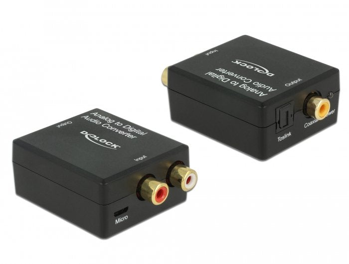EAN 4043619634682 - DeLOCK 63468 convertidor de audio Negro imagen 1