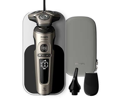 EAN 8720689004350 - Philips SP9883/36 afeitadora Máquina de afeitar de rotación Recortadora Gris imagen 1