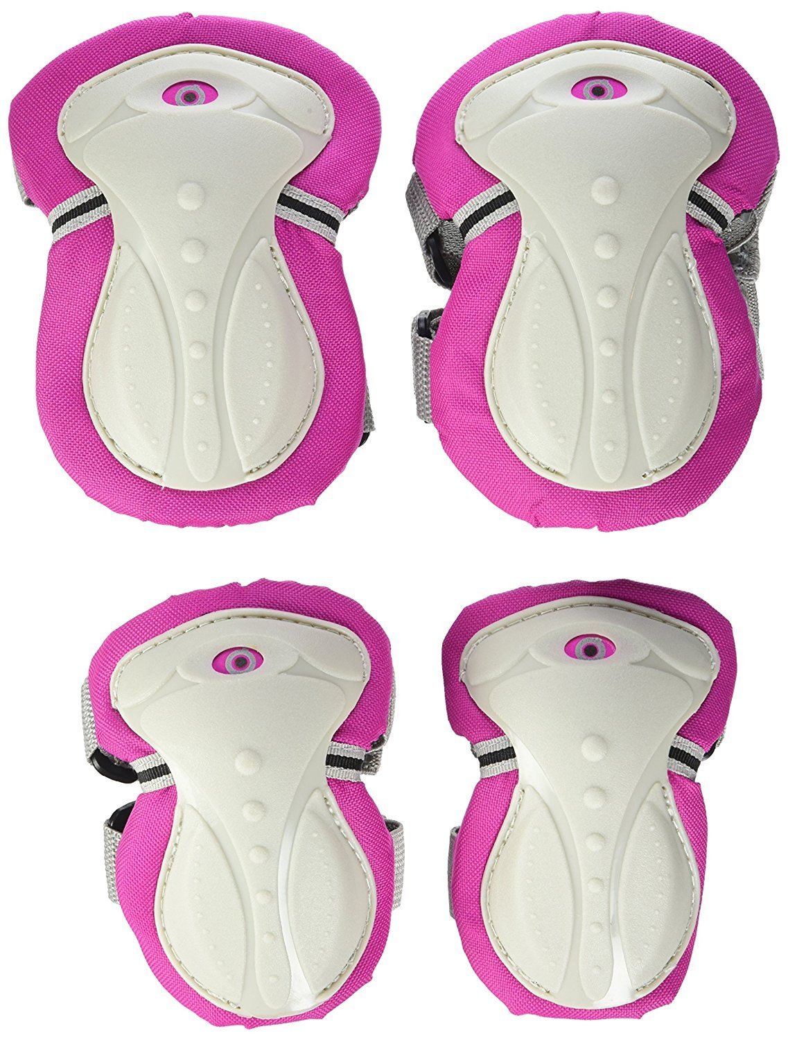 Globber Elbow And Knee Pads Protective Junior Deep Pink Xs Range B ( 25-50kg ),541-110