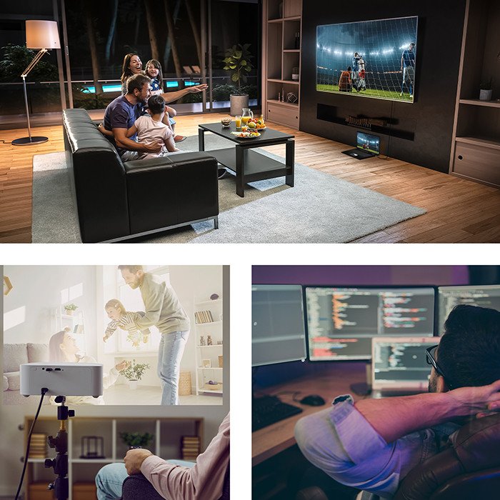 Kabel Adapter Usb-C Na Hdmi High Speed 4k 60hz 32awg 2m