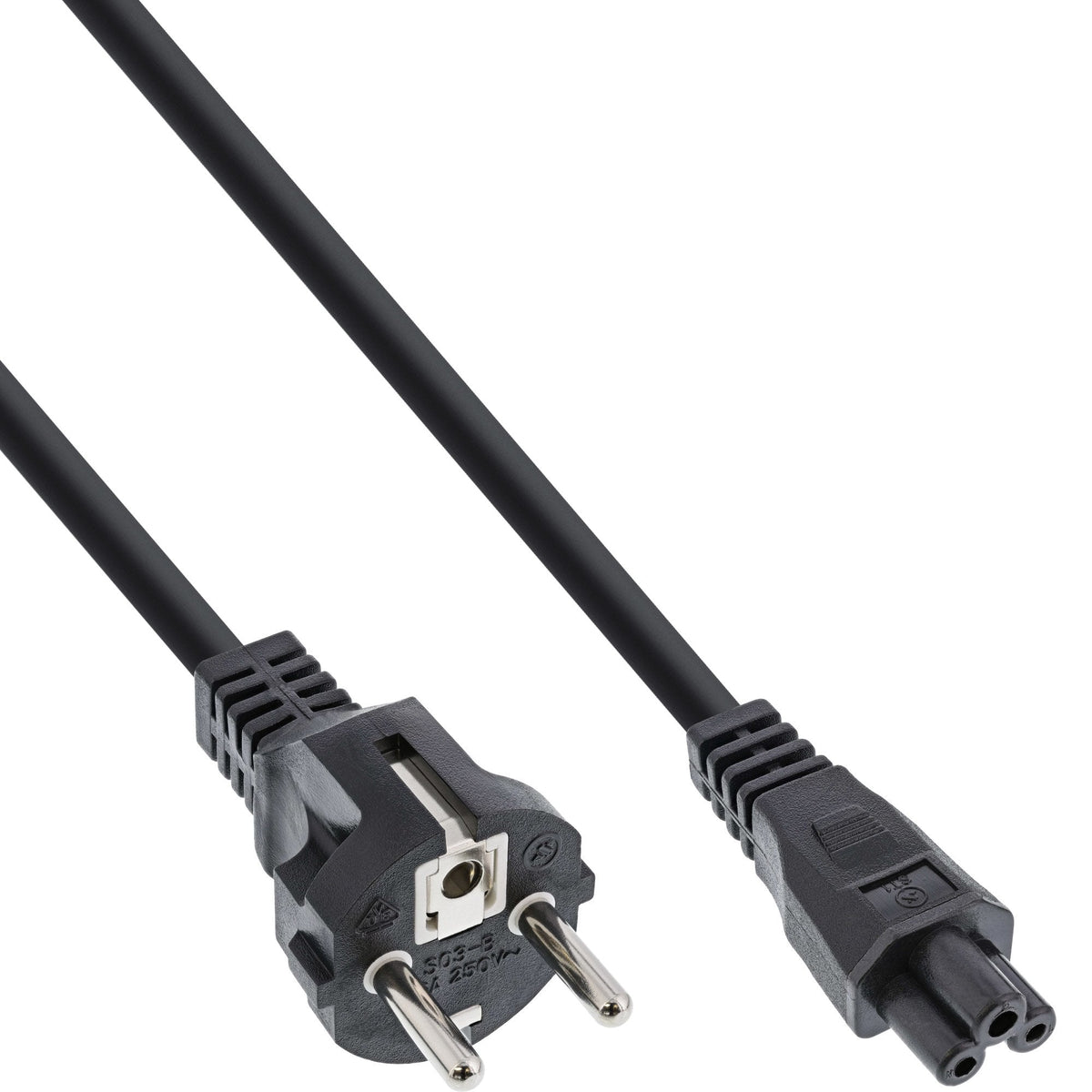 Cable De Alimentación Inline Para Notebook 3 Pin Acoplamiento Negro 3m