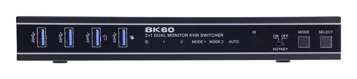 Inline Kvm Switch, 2x1 ,Hdmi 8k/60hz, Dual Monitor , Usb 3.2 Hub