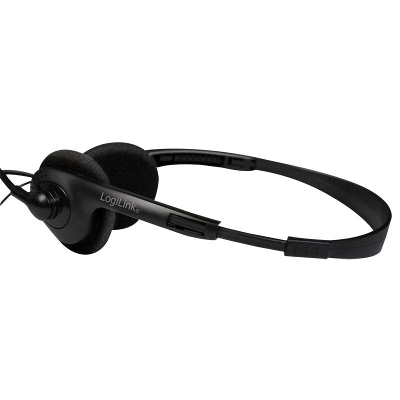EAN 4052792061512 - LogiLink HS0052 auricular y casco Auriculares Alámbrico Diadema Oficina/Centro de llamadas Negro imagen 5