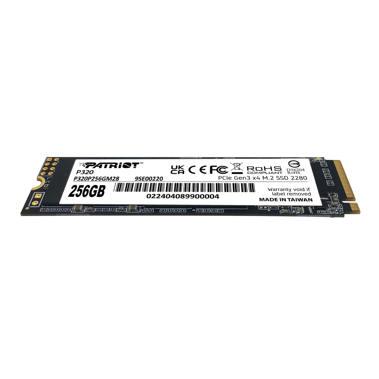 EAN 4711378427608 - Patriot Memory P320 256 GB M.2 PCI Express 3.0 NVMe imagen 2