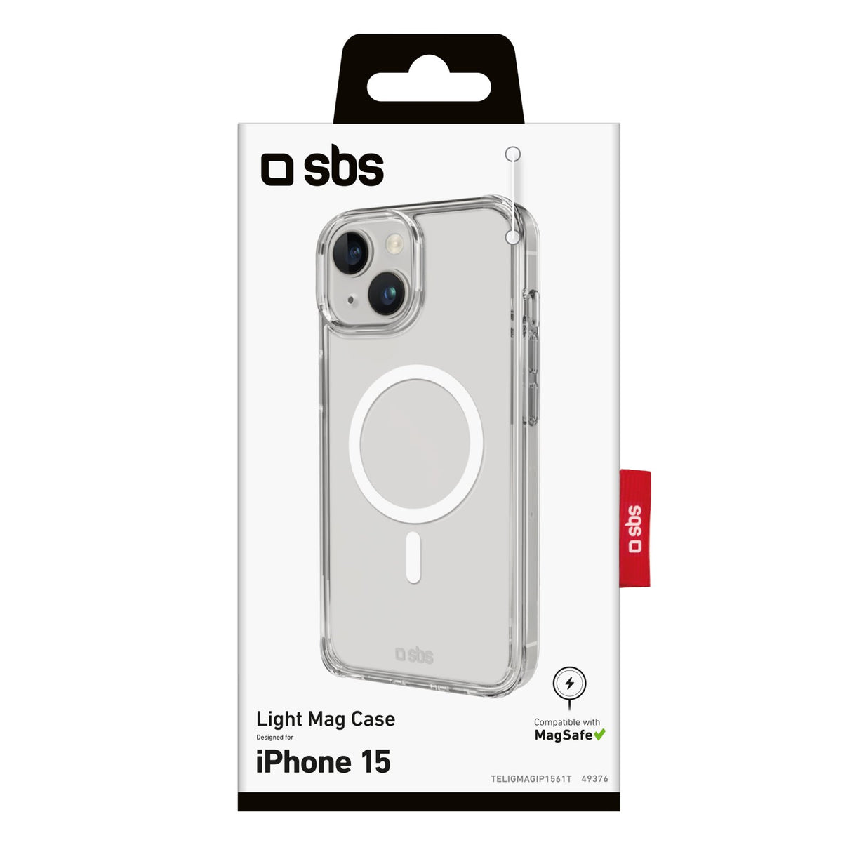 EAN 8018417449376 - SBS TELIGMAGIP1561T funda para teléfono móvil 15,5 cm (6.1") Transparente imagen 3