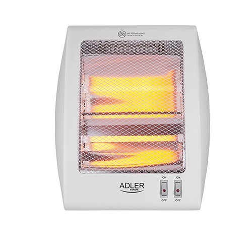 Calefactor Eléctrico Adler Ad 7709 Interior Blanco 800 W De Cuarzo